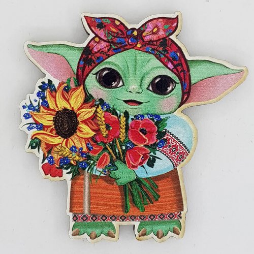 Дівчинка Грогу zv85 брелок