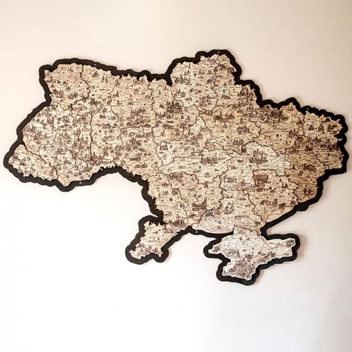 Мапа України деталізовна152*100см