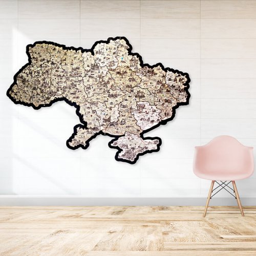 Мапа України деталізовна152*100см