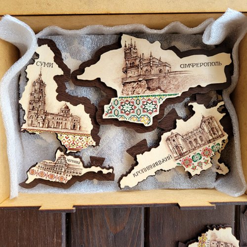 Мапа України пазл 60x40см