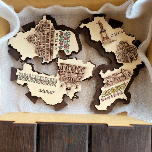 Мапа України пазл 60x40см