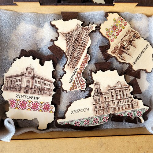 Мапа України пазл 60x40см