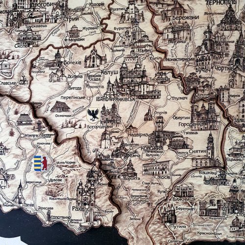 Мапа України деталізовна152*100см