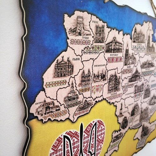 Мапа України одношарова козак А3 (40х28см)